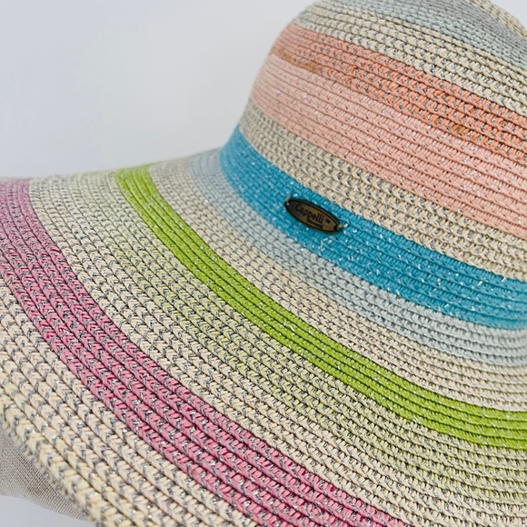 Cappelli Pastel Metallic Paper Wide Brim Hat - Picture 3 of 8